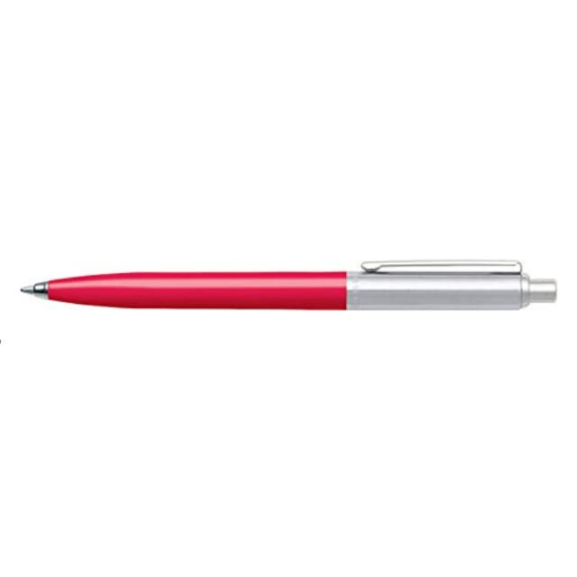 SHEAFFER Deep Pink Resn Bar Chrome Cap Ballpoint Pen