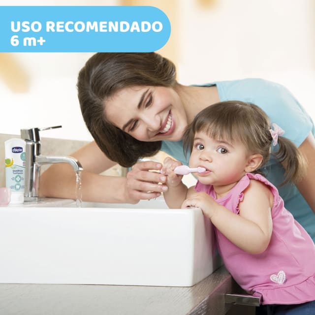 CHICCO Oral Care: Toothbrush 6-36m Pink