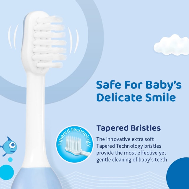 CHICCO Oral Care: Toothbrush 6-36m Light Blue