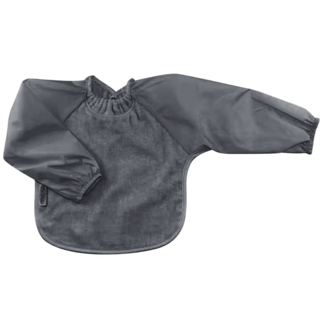 SILLY BILLYZ Towel Small L/S Bib Grey