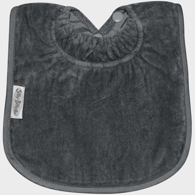 TOWEL PLAIN LARGE BIB GREY