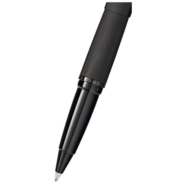 CROSS ATX Brushed Black Etched Diamond Selectip Roller Ball Pen