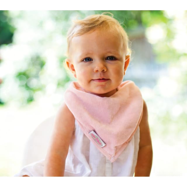 SILLY BILLYZ TOWEL BANDANA BIB ANTIQUE PINK