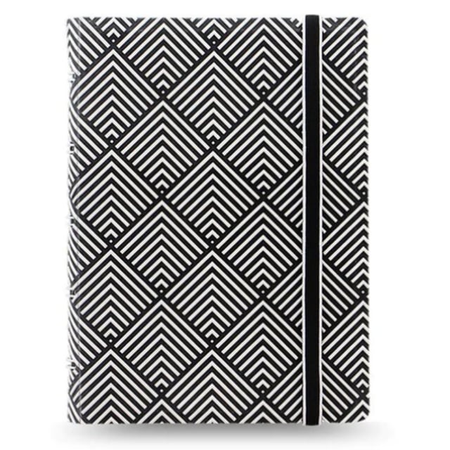 FILOFAX Pkt Impressions Notebook Black/White