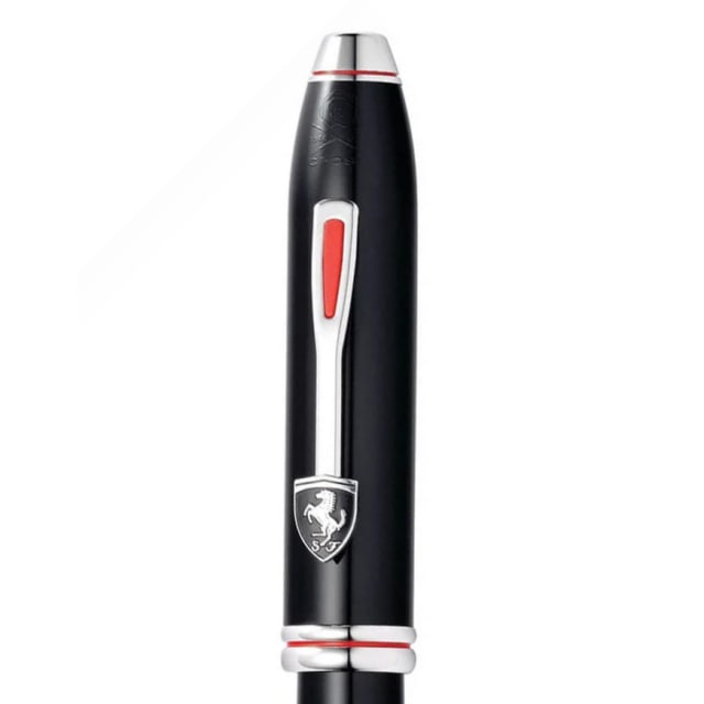 CROSS Ferrari Townsend Glossy Black Lacquer Fountain Pen, Medium Nib