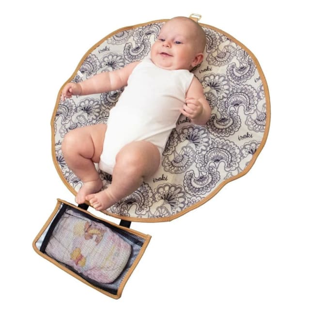 ISOKI ADELAIDE CHANGE MAT PURSE BLACK/TAN QLTD