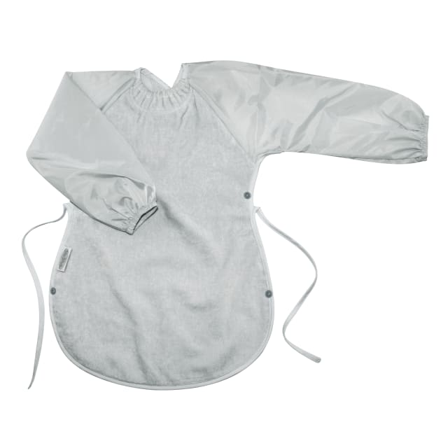 SILLY BILLYZ TOWEL MESSY EATER BIB SILVER