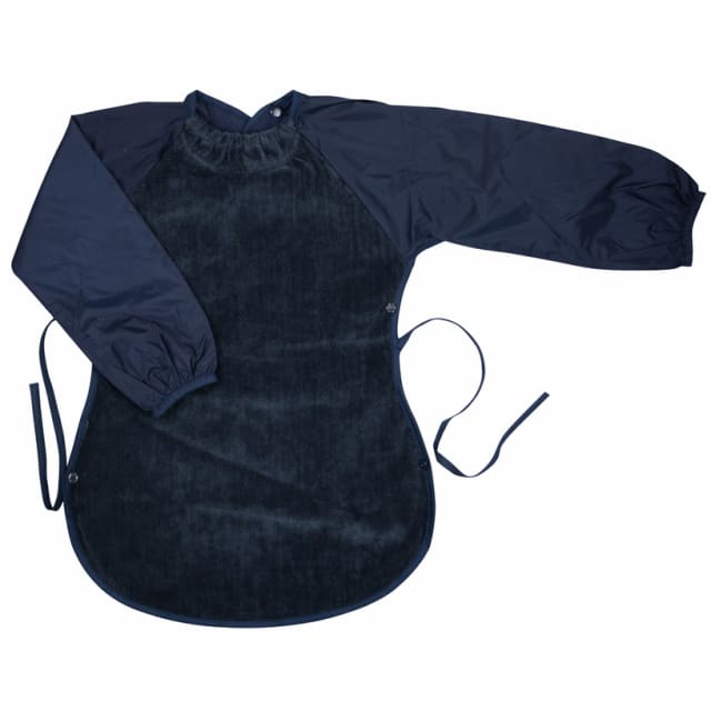 SILLY BILLYZ TOWEL MESSY EATER BIB NAVY