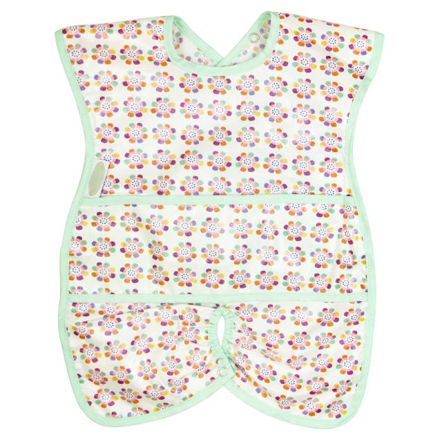 SILLY BILLYZ NYLON HIGHCHAIR HUGR BIB PANSY