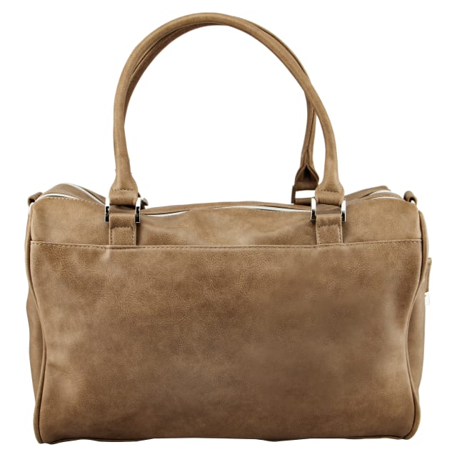 ISOKI DOUBLE ZIP SATCHEL LATTE