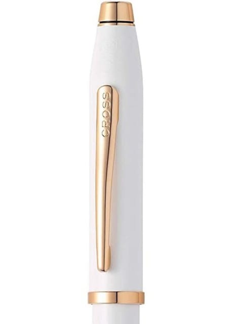 CROSS CENTURY II Pearl White&Rose Gold Fountain Pen, Fine Nib