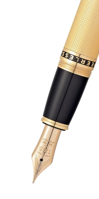 CROSS Peerless 18CT Gold Plate Fountain Pen, Fine Nib
