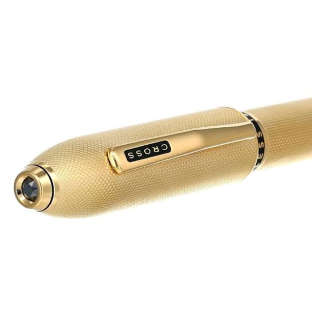 CROSS Peerless 18CT Gold Plate Fountain Pen, Fine Nib