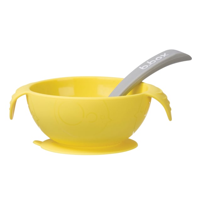 B.BOX Silicone Bowl Spoon Lemon Sherbert