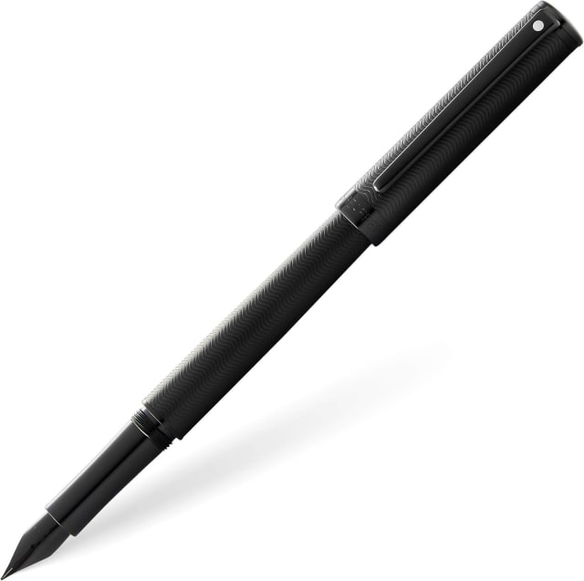 SHEAFFER Intensity Engrvd Matte Black/Black Trim Fine Fountain Pen