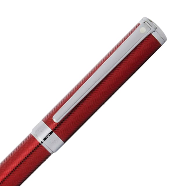 SHEAFFER Intensity Engrvd Red Lacquer/Chrome Trim Fountain Pen
