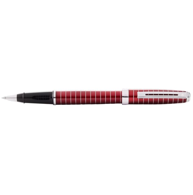 SHEAFFER Prelude Red Lacquer  Engraved Lines Rollerball Pen