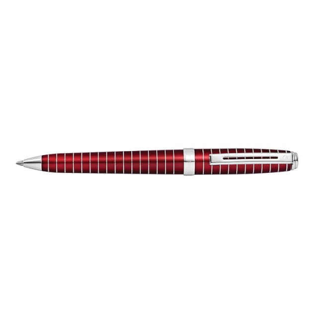 SHEAFFER Prelude Red Lacquer Engraved Lines Rollerball Pen