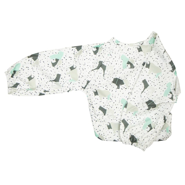 SILLY BILLYZ NYLON SMALL L/S BIB ANIMALS