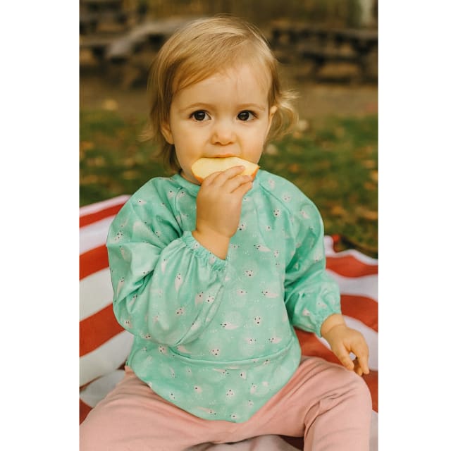 SILLY BILLYZ NYLON SMALL L/S BIB HEDGEHOG