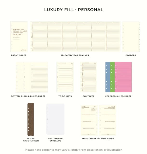 FILOFAX Personal Malden Organiser Navy