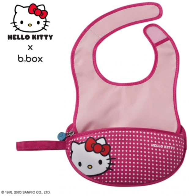 B.BOX Hello Kitty Travel Bib Pop Star Pink / Green