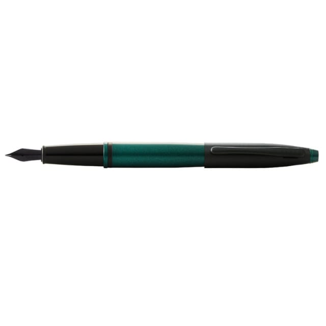 CROSS Calais Matte Green/Black Fountain Pen, Fine Nib