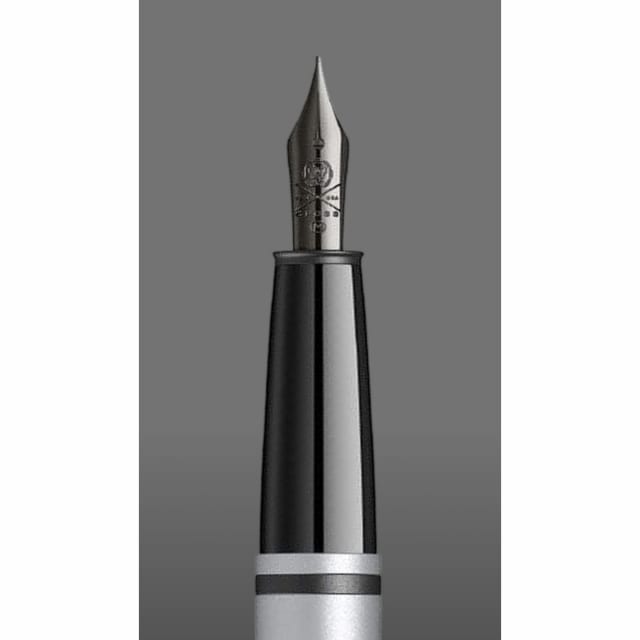 CROSS Calais Matte Grey/Black Fountain Pen, Fine Nib