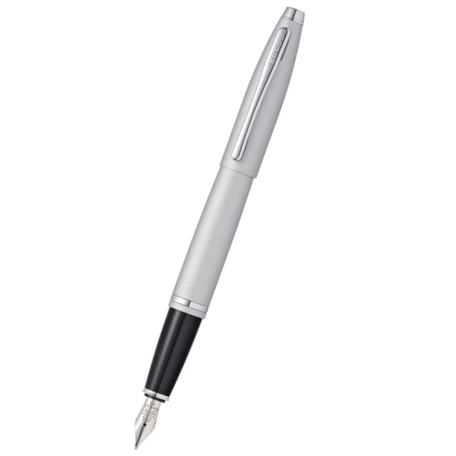CROSS Calais Matte Grey/Black Fountain Pen, Medium Nib