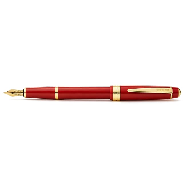 CROSS Bailey Light Gloss Burnt Orange/Gld Fountain Pen, Xtra Fine Nib