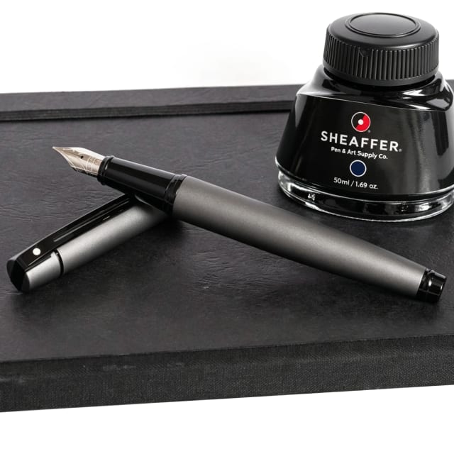 Sheaffer® 300 9345 Matte Gray Fountain Pen, Medium Nib