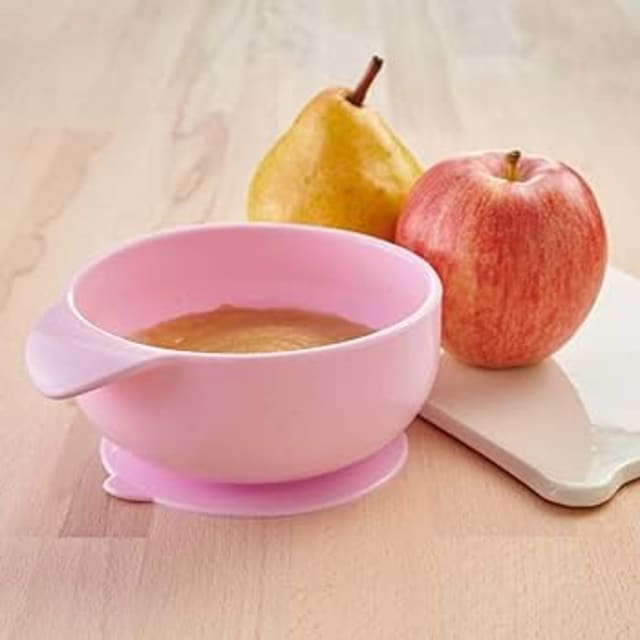 CHICCO Silicone Suction Bowl Pink 6M+
