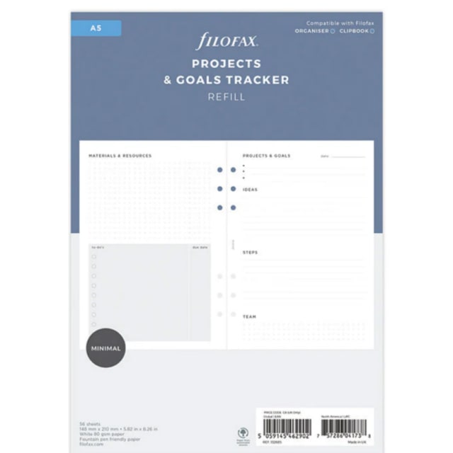 FILOFAX A5 Refill Project Mgmnt Pack
