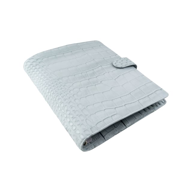 FILOFAX A5 Classic Croc Organiser Silver Mist