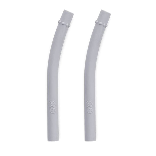 MINI CUP STRAW 2PK PEWTER