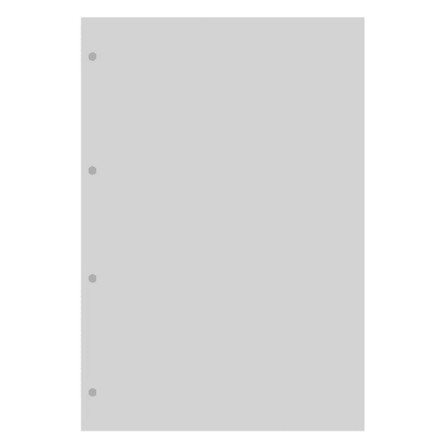 FILOFAX A4 Refill Flyleaf Transparent 1pk