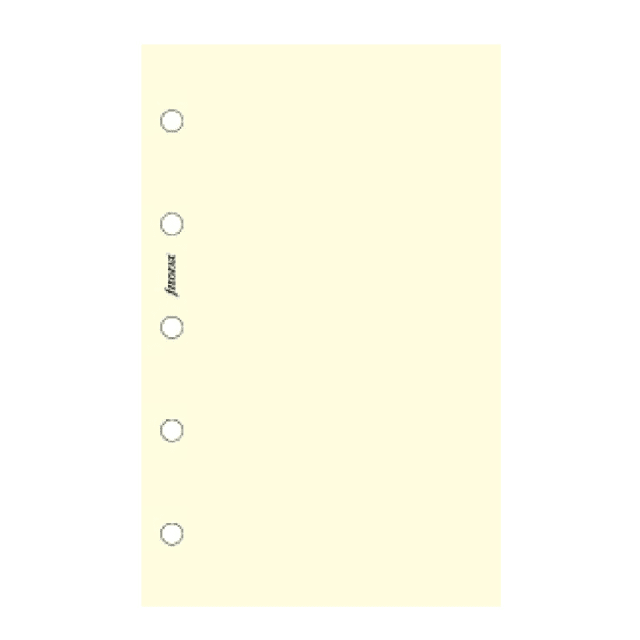 FILOFAX Mini Refill Plain Paper Cott Cream 20pk