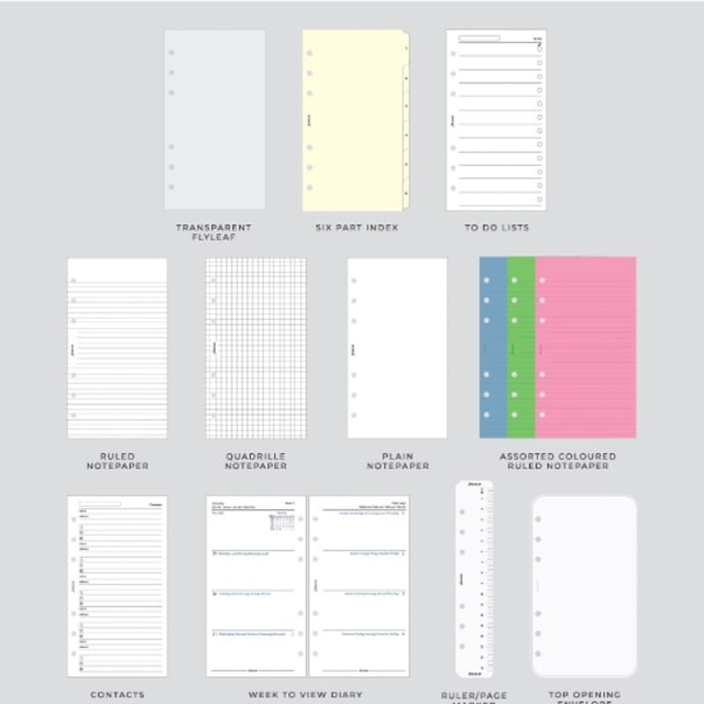 FILOFAX Personal The Original Organiser Black