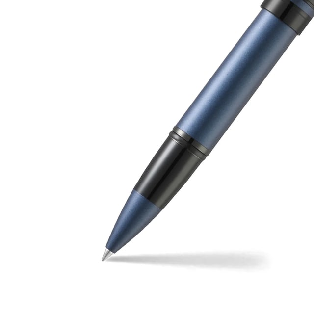 Sheaffer® ICON 9110 Metalic Blue Rollerball Pen With Gloss Black trim