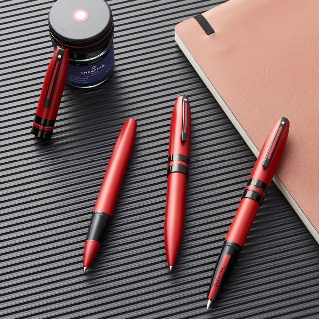 Sheaffer® ICON Metallic Red with Glossy Black PVD Trim Rollerball Pen