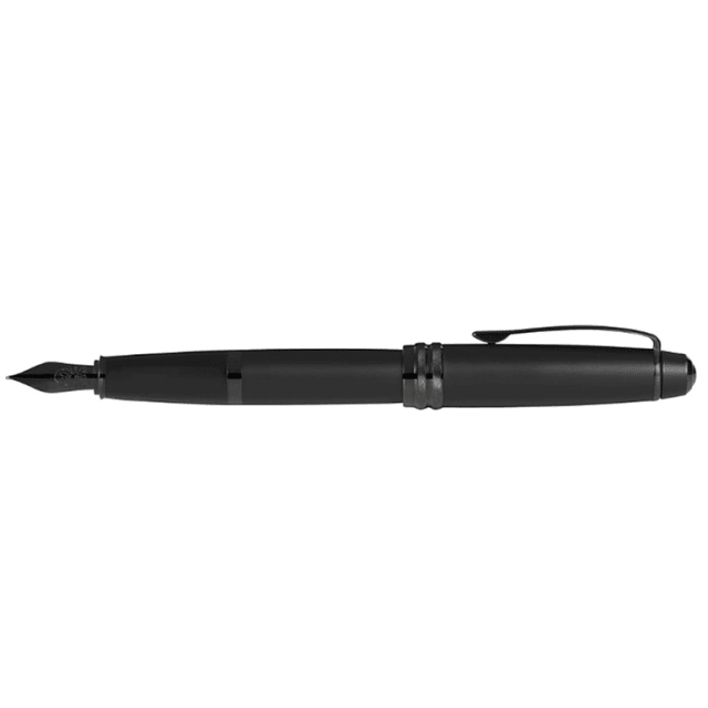 CROSS Bailey Matte Black Fountain Pen with Black Xtra Fine Nib