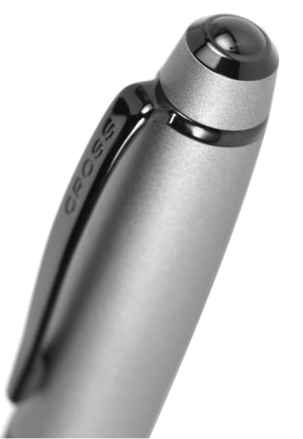 CROSS Bailey Matte Grey Fountain Pen with Black Xtra Fine Nib