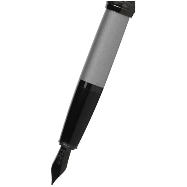 CROSS Bailey Matte Grey Fountain Pen with Black Fine Nib