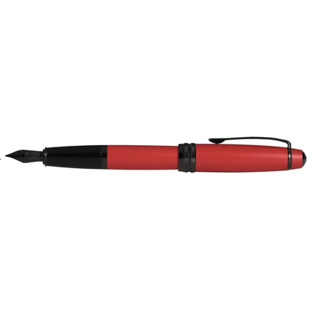 CROSS Bailey Matte Red Fountain Pen with Black Medium Nib