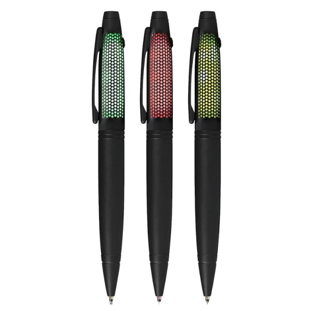 CROSS Lumina Matt Black Ballpoint with red yellw green LED