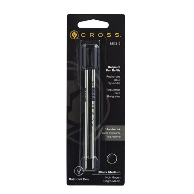 CROSS Refill Ballpoint Broad Black 2pk