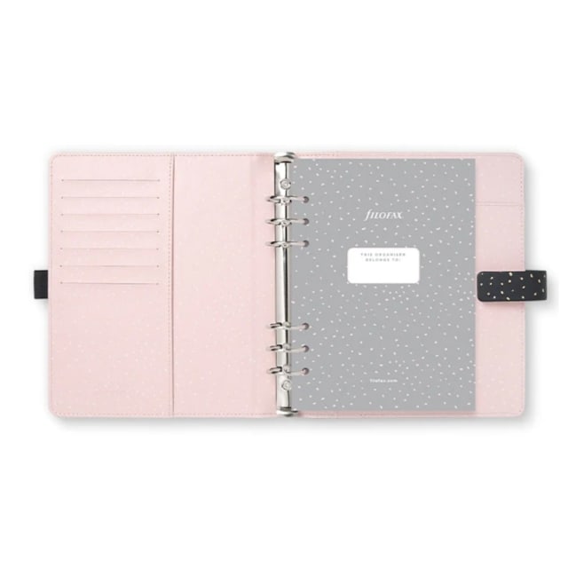 FILOFAX A5 Confetti Organiser Charcoal