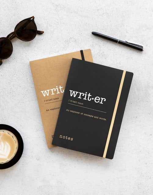 Letts Eco Writers Words A5 Dotted Notebook Black Krf