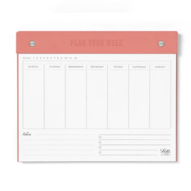 Conscious Undated Weekly Notepad Clay