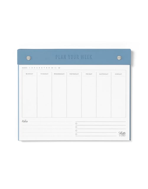 Letts Conscious Undated Weekly Notepad Assorted